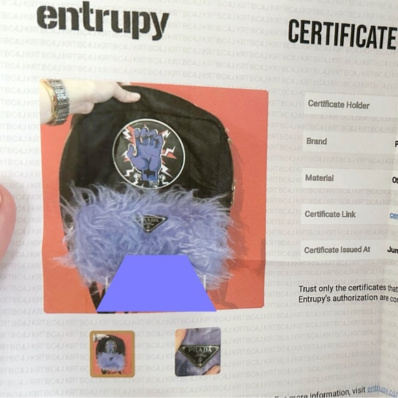 PRADA X Universal Tessuto Limited Edition Frankenstein Mohair Backpack W/COA - Picture 15 of 15